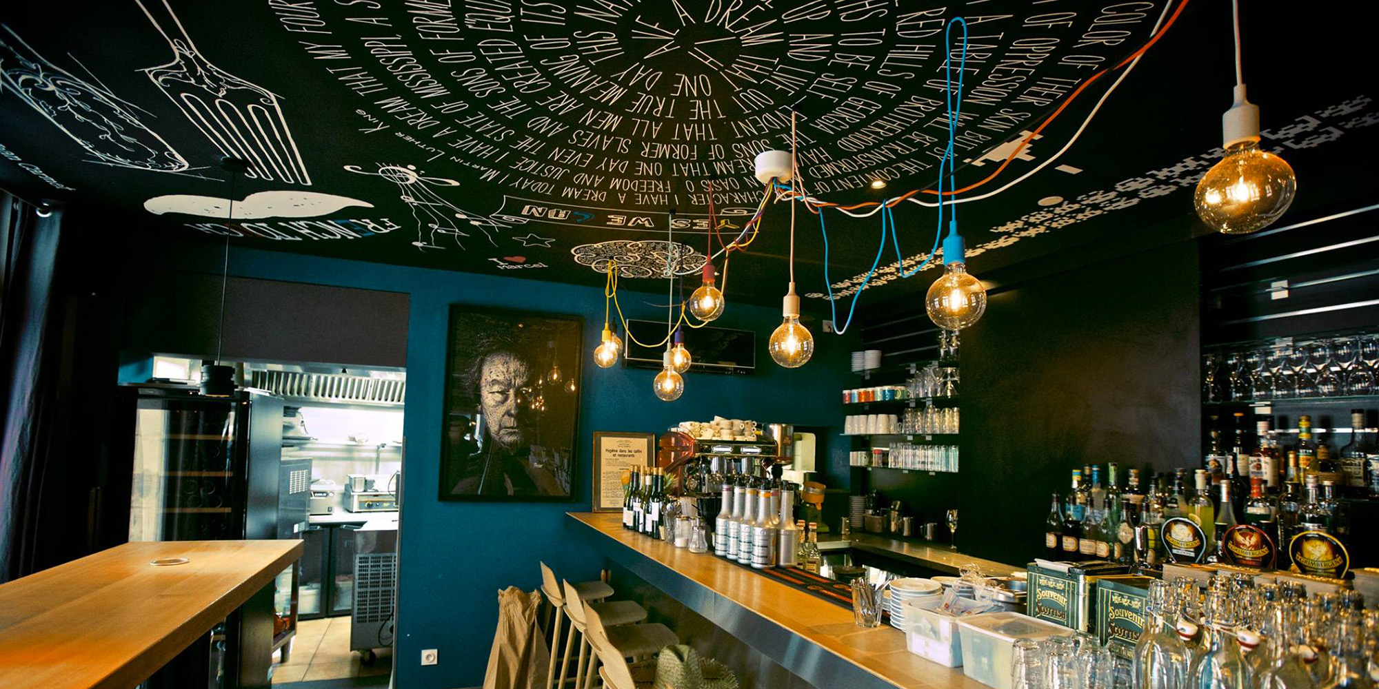 Café Marcel Tours 37, design du plafond - Beautiful Georges